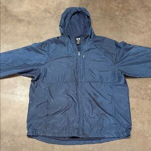 Russell 2xl Navy Windbreaker Lined Jacket